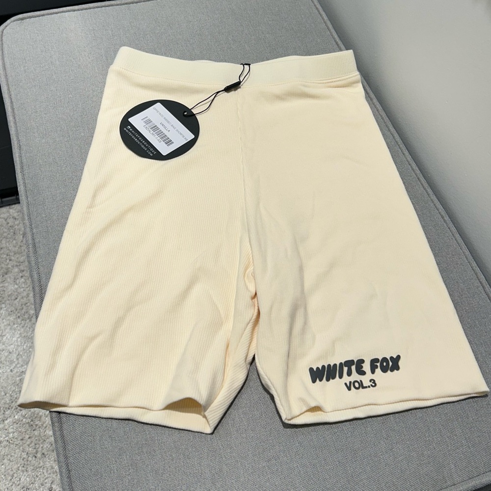 White Fox Biker Shorts